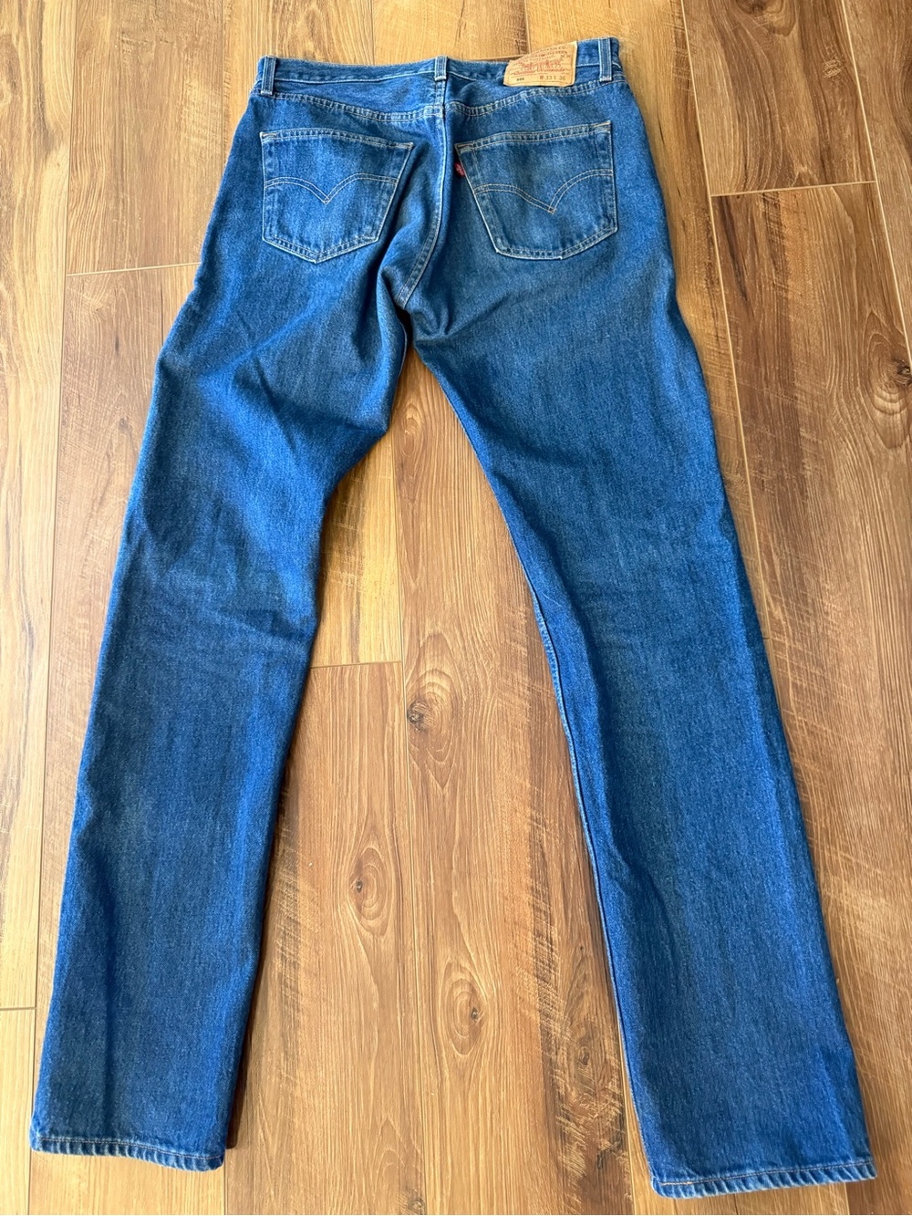 Vintage Levi's 501 Men's Dark Blue Straight Jeans